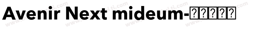 Avenir Next mideum字体转换